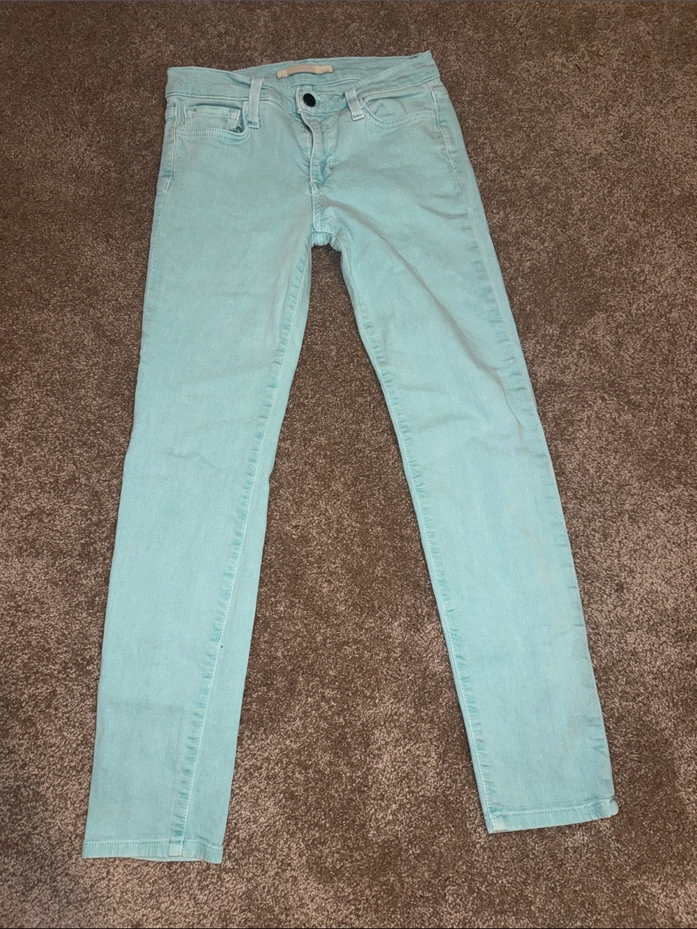 Joe's Jeans Straight Ankle Teal Jeans - size 27. B14